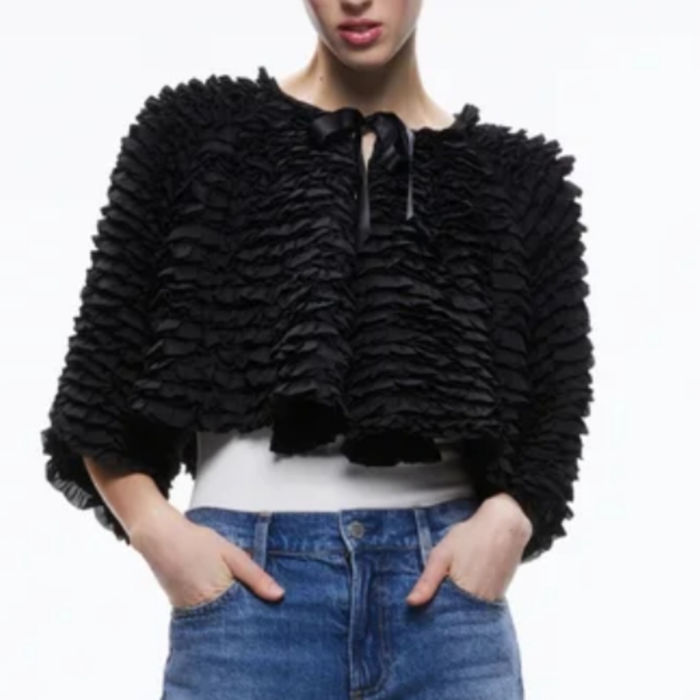 ALICE + OLIVIA Ruffle Jacket - Picture 4 of 7